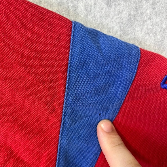 Vintage New York Giants Polo Men's Red Blue Football NFL Short Sleeve Shirt - Picture 5 of 9